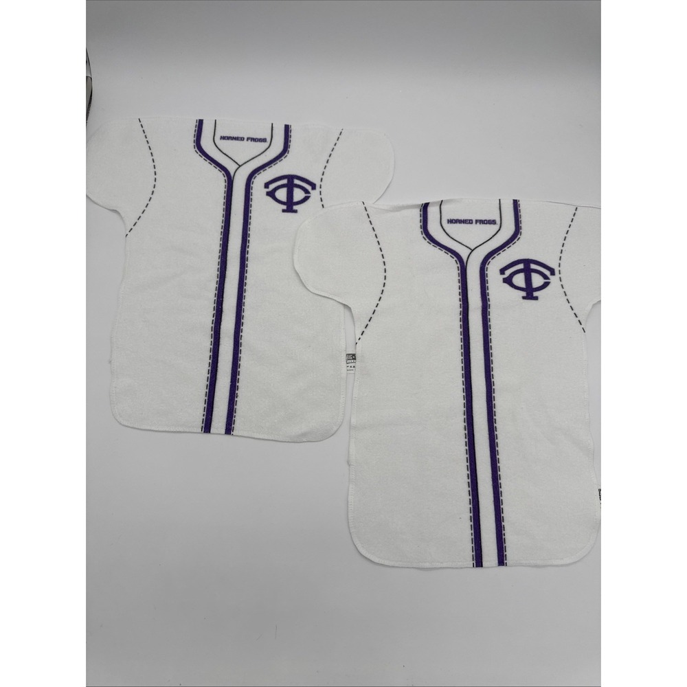 2 TCU Horned Frogs Polyester Jersey Towels By Kanata Big Time Jerseys